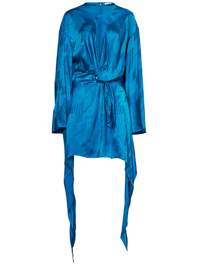 Shop Attico The  ''louie'' Dress In Blue