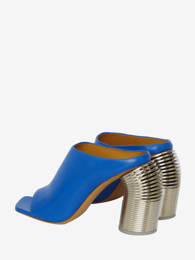 Shop Off-white Spring Heel Mules In Light Blue