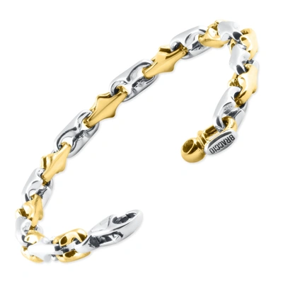 Pompeii3 Men's Link 14k Gold (40gram) Or Platinum (65gram) 6.5mm Bracelet 8" In Silver