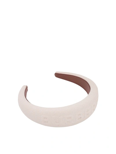 Shop Burberry Hair Band In White