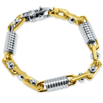 Pompeii3 Men's Link 14k Gold (69gram) Or Platinum (111gram) 7.5-8.5mm Bracelet 8.5" In Multi