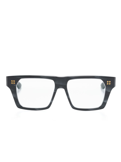 Shop Dita Eyewear Venzyn Square-frame Glasses In Schwarz
