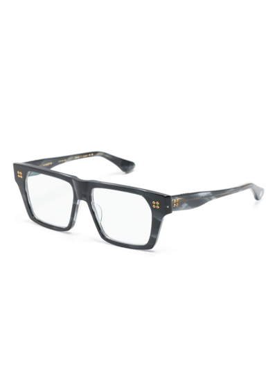 Shop Dita Eyewear Venzyn Square-frame Glasses In Schwarz