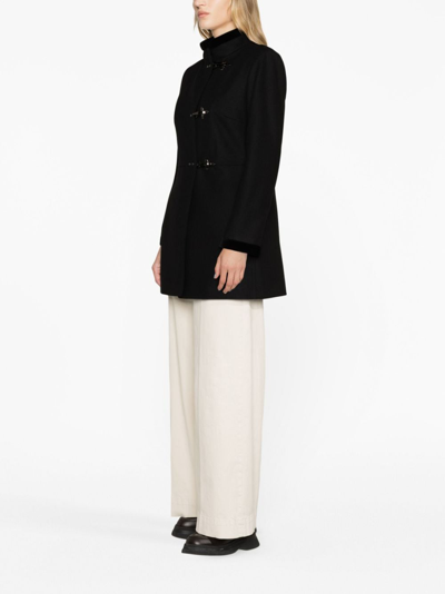 Shop Fay Virginia Wool-blend Coat In Schwarz