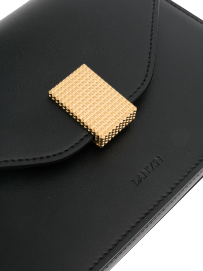 Lanvin Concerto Leather Crossbody Bag In Schwarz