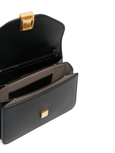 Lanvin Concerto Leather Crossbody Bag In Schwarz