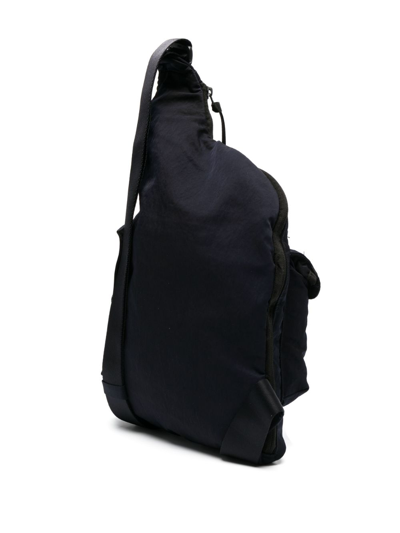 Shop C.p. Company Nylon B Lens-detail Messenger Bag In Blau