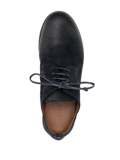 Shop Marsèll Leather Derby Shoes In Blue