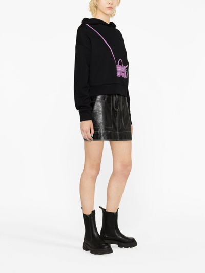 Karl Lagerfeld Hoodie Mit Grafischem Print In Black