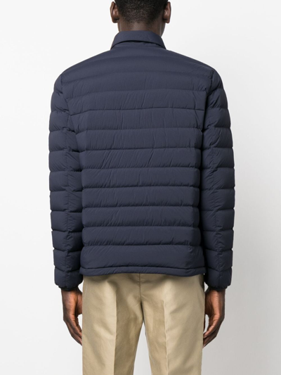 Herno Padded Down-feather Jacket In Blau