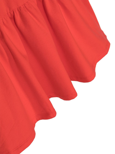 Shop Moschino Teddy Bear Print Dress In Red