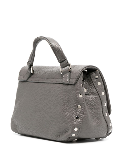 Zanellato Mini Postina Crossbody Bag In Grey