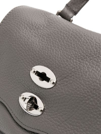 Zanellato Mini Postina Crossbody Bag In Grey