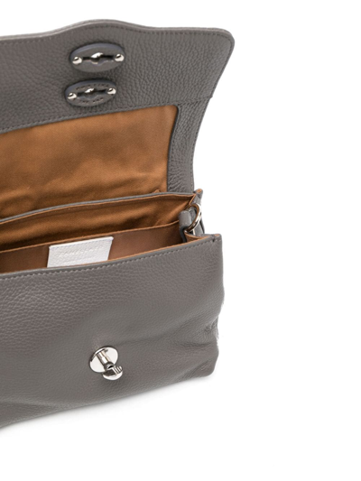 Zanellato Mini Postina Crossbody Bag In Grey