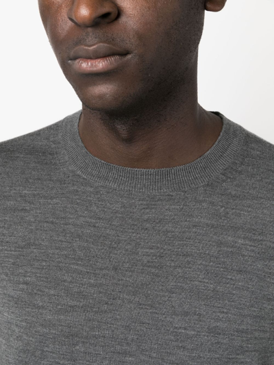 Shop Tom Ford Crew-neck Wool Jumper In Grey