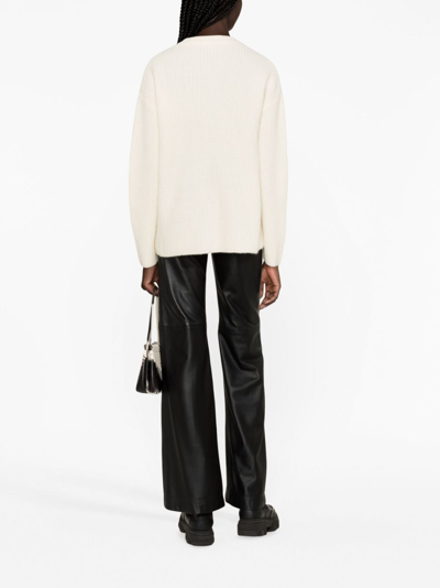 P.a.r.o.s.h Cashmere Round-neck Jumper In Neutrals