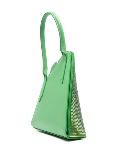 Shop Attico Sunset Shoulder Bag In Green