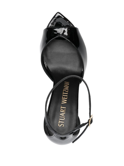 Stuart Weitzman Nudist Point Pump Sandals In Black
