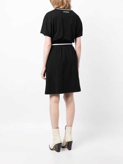 Shop Karl Lagerfeld Karl-print T-shirt Dress In Black