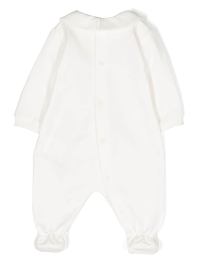 Shop Moschino Leo Teddy-print Cotton Pajamas In White