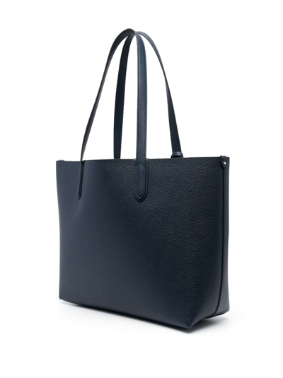 Michael Michael Kors Large Eliza Reversible Leather Tote Bag In Blue