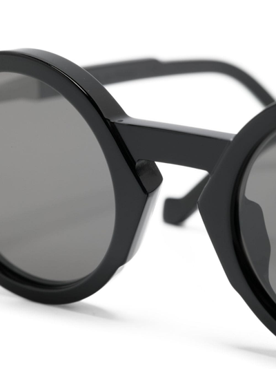 Shop Vava Eyewear Round-frame Sunglasses In Black