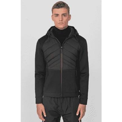 Shop Antony Morato Black Slim Fit Neoprene Jacket