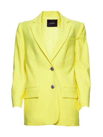 Shop Retroféte Women's Natal Blazer In Neon Yellow