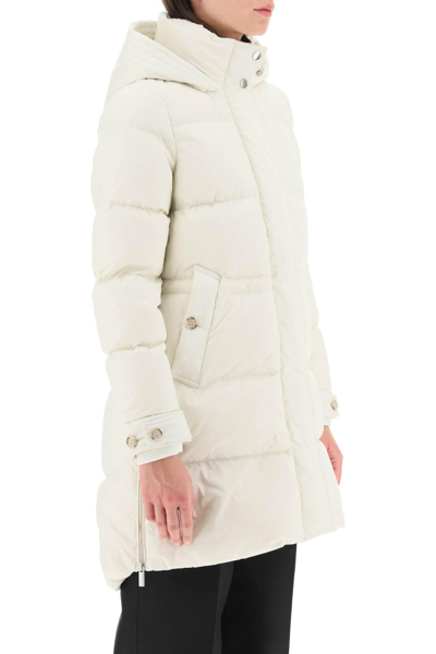 Shop Woolrich 'alsea' Long Down Jacket In White