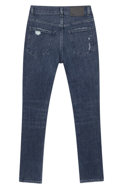 Shop Dl1961 Kids' Brady Slim Fit Jeans In Deep Wave Distressed