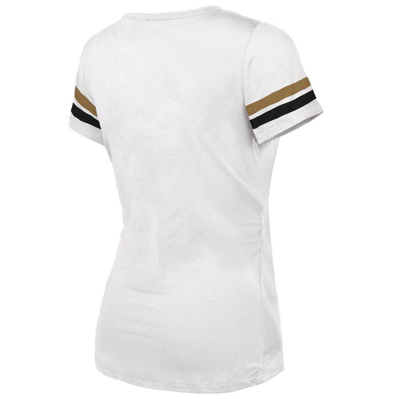 Shop Majestic Threads  Gold Vegas Golden Knights 2023 Stanley Cup Champions Striped V-neck T-shirt