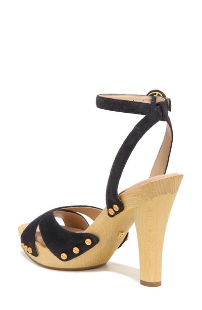 Veronica Beard Lamont Platform Ankle Strap Sandal In Eclipse