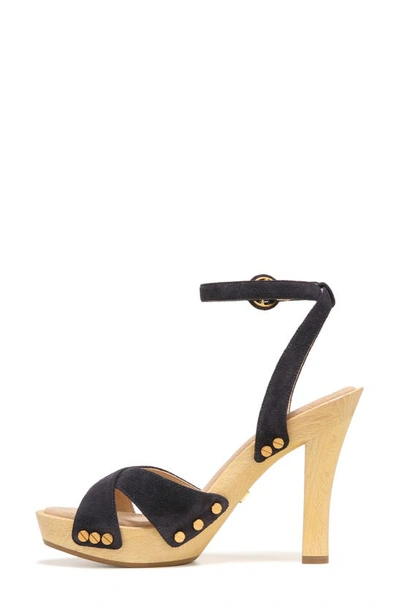 Veronica Beard Lamont Platform Ankle Strap Sandal In Eclipse