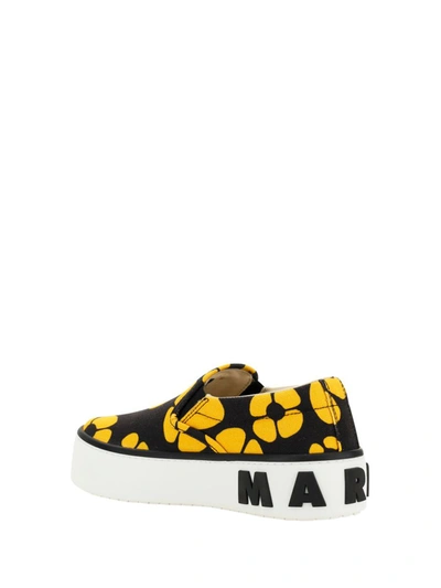 Shop Marni Sneakers In Black/su