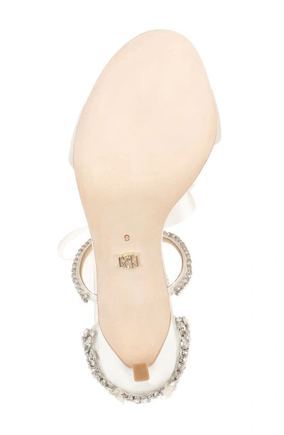 Shop Badgley Mischka Collection Bonita Sandal In Soft White
