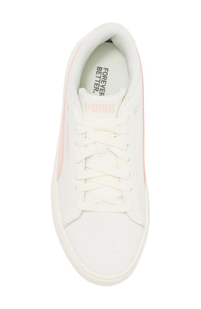 Shop Puma Smash V3 Platform Sneaker In Warm White-rose Dust