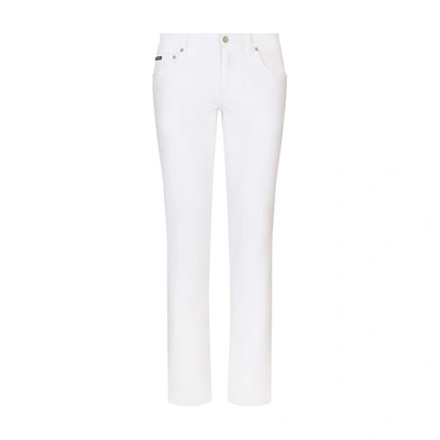 Shop Dolce & Gabbana Skinny Stretch Jeans In Combined_colour