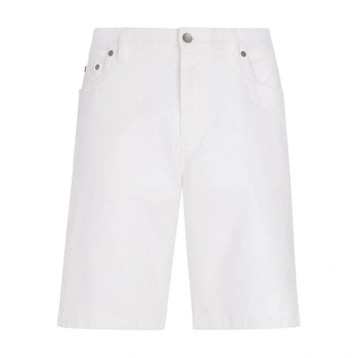 Shop Dolce & Gabbana Stretch Denim Shorts In Combined_colour