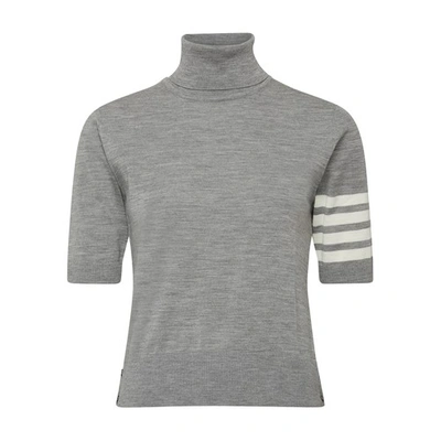 Shop Thom Browne Turtleneck Sweater In Lt_grey