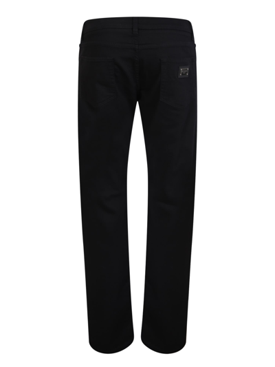 Shop Dolce & Gabbana Essential Slim-fit Jeans In Black
