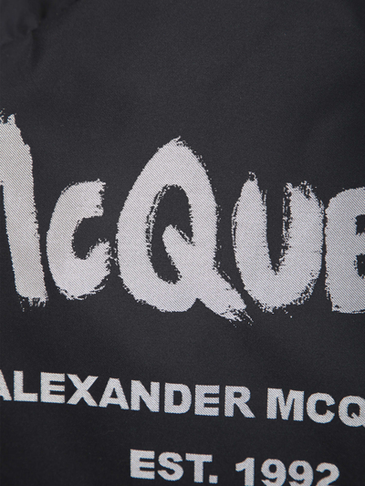 Shop Alexander Mcqueen Graffiti Metropolitan Black Backpack