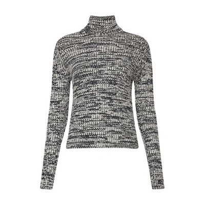 Shop Tom Ford Turtleneck Sweater In Chalk_black