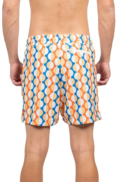 Shop D.rt Dot Volley Swim Shorts In Yellow Multi