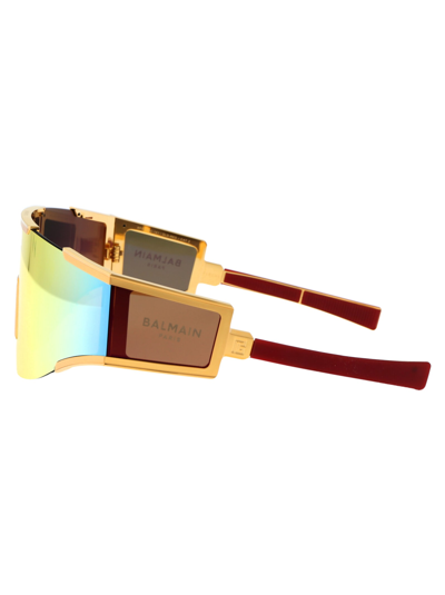 Shop Balmain Fleche Sunglasses In 138c Gld - Red