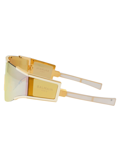 Shop Balmain Fleche Sunglasses In 138b Gld - Bne