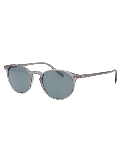 Shop Oliver Peoples Riley Sun Sunglasses In 1132r8 Workman Grey