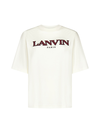 Shop Lanvin T-shirt In Cream