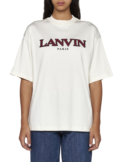 Shop Lanvin T-shirt In Cream