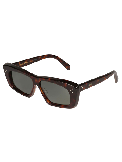 Shop Celine 3 Dots Flame Effect Sunglasses In N/a