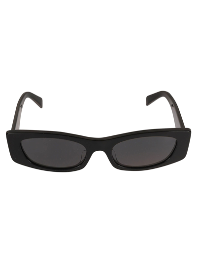 Shop Celine Long Rectangle Sunglasses In N/a